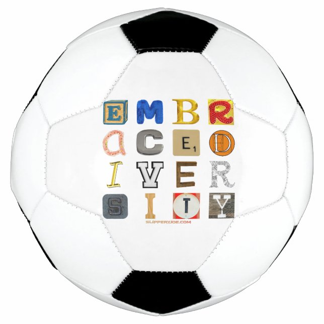 SlipperyJoe embrace diversity metaphor LGBTQIA glo Football (Front)