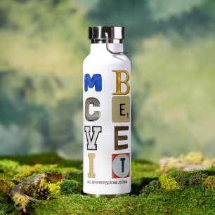 SlipperyJoe embrace diversity metaphor LGBTQIA glo Water Bottle