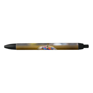 SlipperyJoe Hanukkah dreidel gift octagonal base b Black Ink Pen