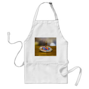 SlipperyJoe Hanukkah dreidel gift octagonal base b Standard Apron