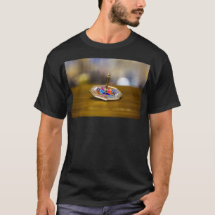 SlipperyJoe Hanukkah dreidel gift octagonal base b T-Shirt