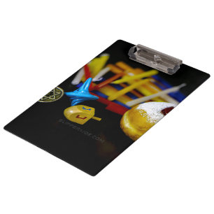 SlipperyJoe Hanukkah symbolic still life holiday e Clipboard