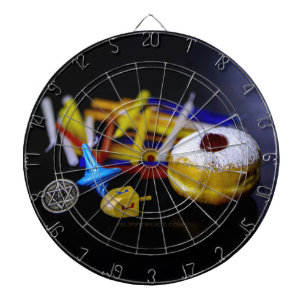 SlipperyJoe Hanukkah symbolic still life holiday e Dartboard