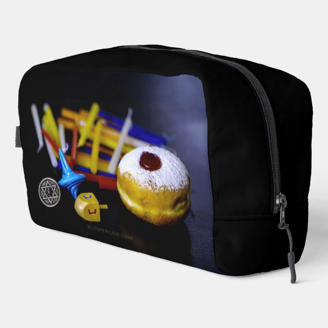 SlipperyJoe Hanukkah symbolic still life holiday e Dopp Kit (Right Corner)