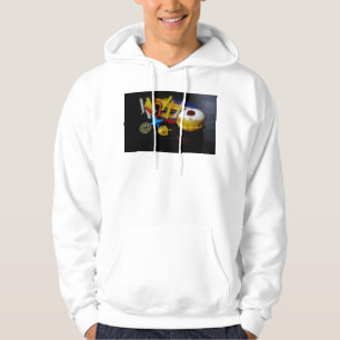 SlipperyJoe Hanukkah symbolic still life holiday e Hoodie