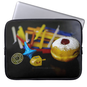 SlipperyJoe Hanukkah symbolic still life holiday e Laptop Sleeve