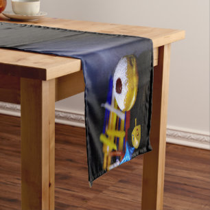 SlipperyJoe Hanukkah symbolic still life holiday e Short Table Runner
