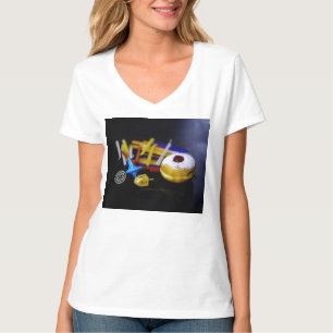 SlipperyJoe Hanukkah symbolic still life holiday e T-Shirt