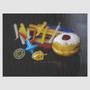 SlipperyJoe Hanukkah symbolic still life holiday e Tissue Paper