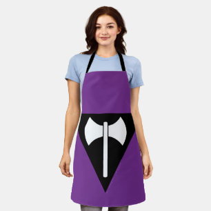 SlipperyJoe lesbian pride flag powerful gay femini Apron