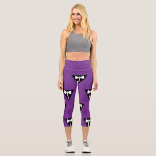 SlipperyJoe lesbian pride flag powerful gay femini Capri Leggings
