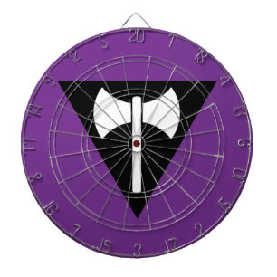 SlipperyJoe lesbian pride flag powerful gay femini Dartboard