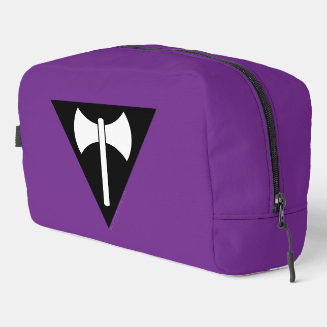 SlipperyJoe lesbian pride flag powerful gay femini Dopp Kit (Right Corner)
