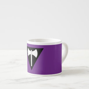 SlipperyJoe lesbian pride flag powerful gay femini Espresso Cup