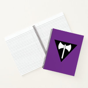 SlipperyJoe lesbian pride flag powerful gay femini Notebook