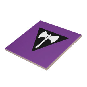 SlipperyJoe lesbian pride flag powerful gay femini Tile