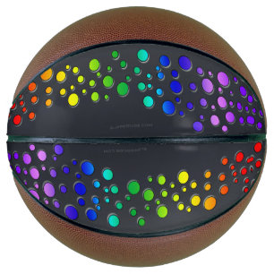 SlipperyJoe love bubbles red orange yellow green c Basketball