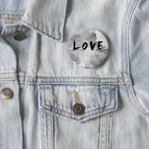 SlipperyJoe love has no colour race skin-tone boun 6 Cm Round Badge
