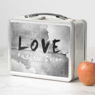 SlipperyJoe love has no colour race skin-tone boun Metal Lunch Box