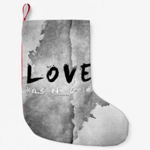SlipperyJoe love has no colour race skin-tone boun Small Christmas Stocking