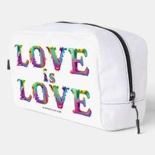 SlipperyJoe love is love dripping melting dynamic Dopp Kit