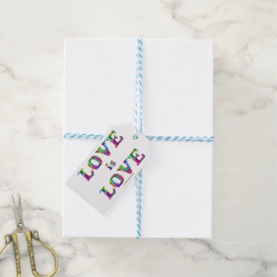 SlipperyJoe love is love dripping melting dynamic Gift Tags