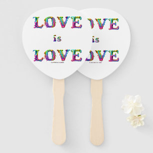 SlipperyJoe love is love dripping melting dynamic  Hand Fan