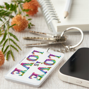SlipperyJoe love is love dripping melting dynamic Key Ring