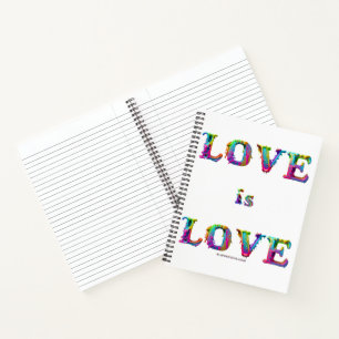SlipperyJoe love is love dripping melting dynamic Notebook