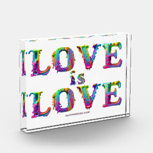 SlipperyJoe love is love dripping melting dynamic Photo Block