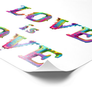 SlipperyJoe love is love dripping melting dynamic  Photo Print