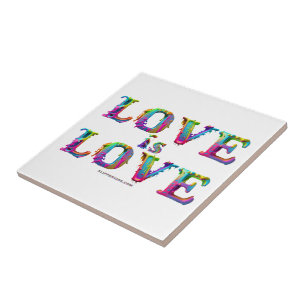 SlipperyJoe love is love dripping melting dynamic  Tile