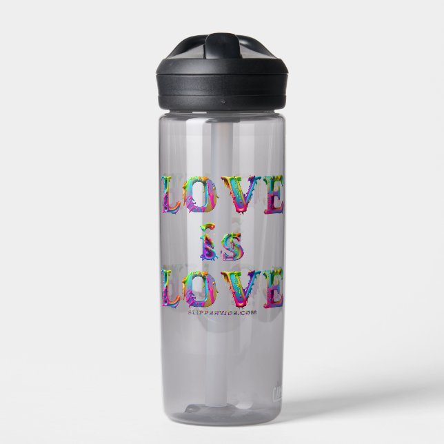 SlipperyJoe love is love dripping melting dynamic  Water Bottle (Front)