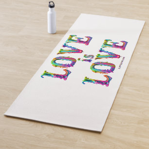SlipperyJoe love is love dripping melting dynamic  Yoga Mat