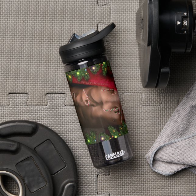 SlipperyJoe male chest six pack stomach bare torso Water Bottle (Gym)