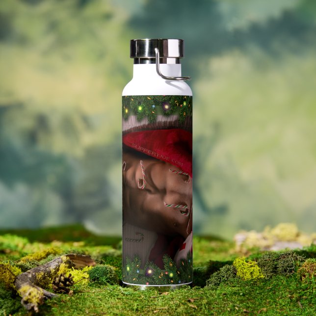 SlipperyJoe male chest six pack stomach bare torso Water Bottle (Outdoor)