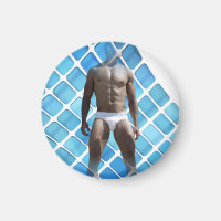 SlipperyJoe muscular man six-pack abs male white u