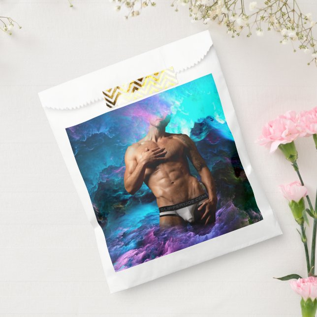 SlipperyJoe muscular man underwear bulge vibrant h Favour Bags (Sealed)