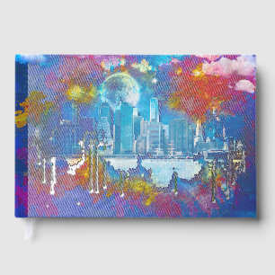 SlipperyJoe NYC graffiti moon surrounded swirling  Guest Book