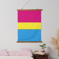 SlipperyJoe pansexual pride flag pink amber and cy