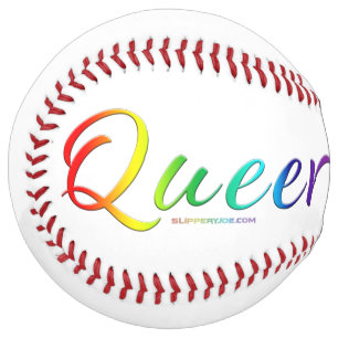 SlipperyJoe queer pride colours bold and celebrato Softball