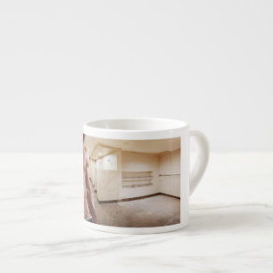 SlipperyJoe shirtless muscular man sixpack abs fit Espresso Cup