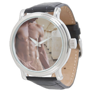SlipperyJoe shirtless muscular man sixpack abs fit Watch