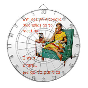 SlipperyJoe socialising drinking party vintage wom Dartboard