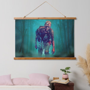 SlipperyJoe terrifying zombie figure isolated omin Hanging Tapestry