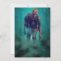 SlipperyJoe terrifying zombie figure isolated omin