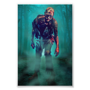 SlipperyJoe terrifying zombie figure isolated omin Photo Print