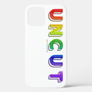 SlipperyJoe uncut vibrant lively neon rainbow ener iPhone 12 Pro Case