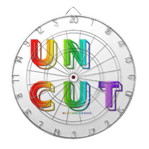 SlipperyJoe uncut vibrant lively neon rainbow ener Dartboard
