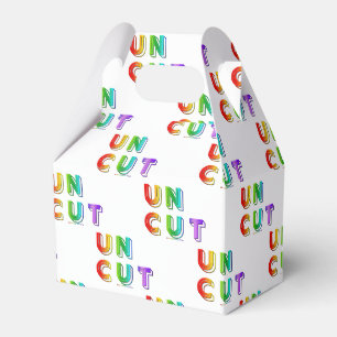 SlipperyJoe uncut vibrant lively neon rainbow ener Favour Box